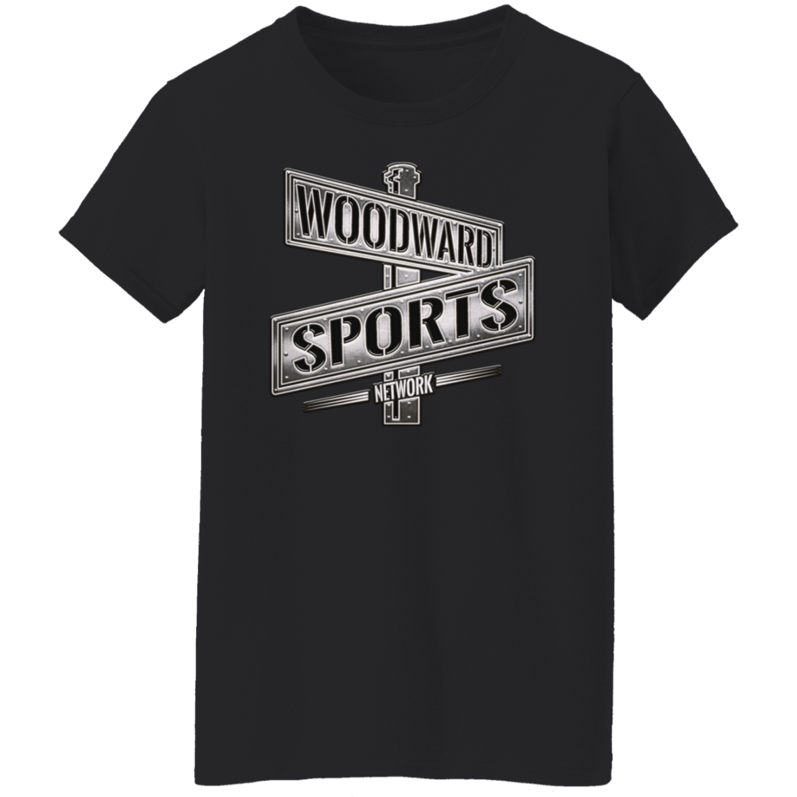 Metallic WSN Logo Women's Tee