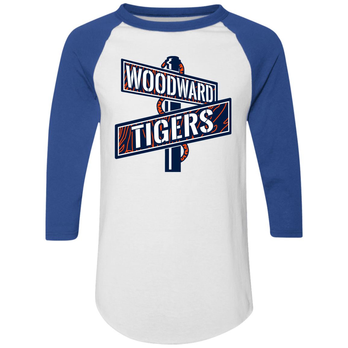 WOODWARD TIGERS Colorblock Raglan Jersey
