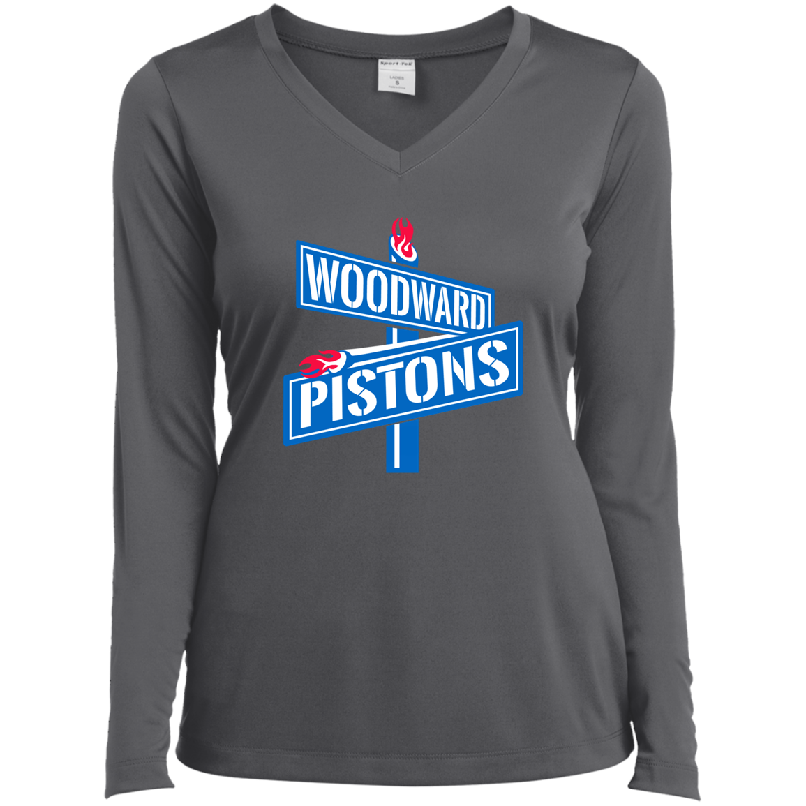 WOODWARD PISTONS Women’s Long Sleeve Tee