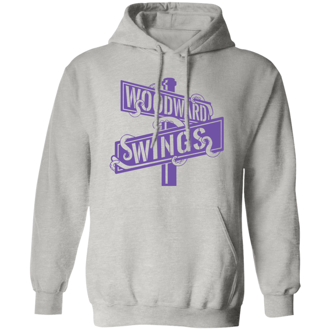 Purple Woodward Wings Hoodie