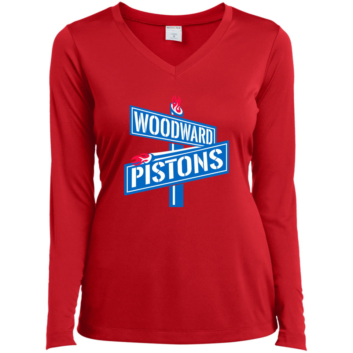 WOODWARD PISTONS Women’s Long Sleeve Tee